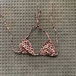 Monday Swimwear Leopard Print Bikini Top
